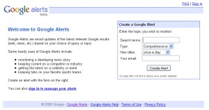 google alert